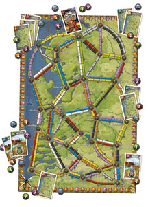 Ticket to Ride Nederland Kaart