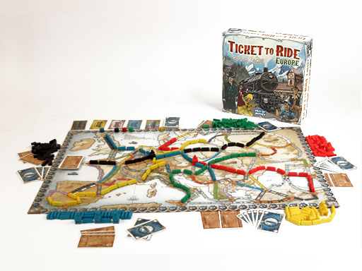 een spel Ticket to Ride Europe