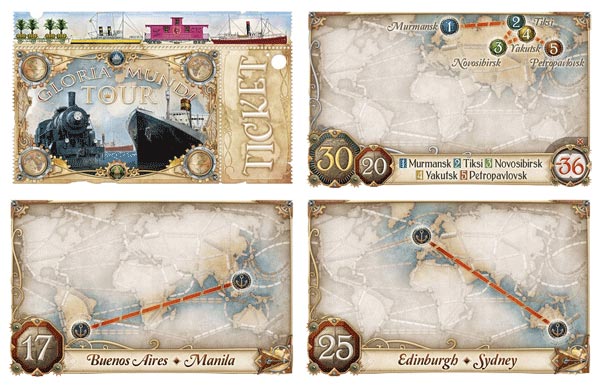 Bestemmingstickets Ticket to Ride Rails en Sails